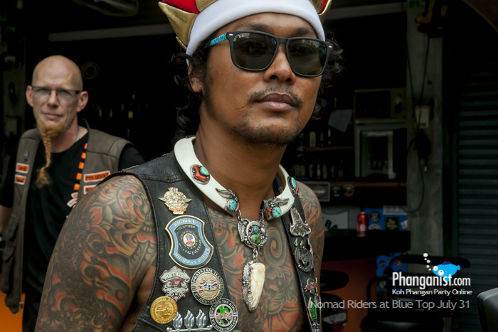 carlo, nomad riders, blue top cafe, handle bars, bike safe, charity, donation, Phangan, racing