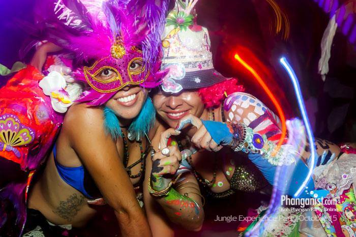 alien sistars, body art, performance, jungle, party, phangan