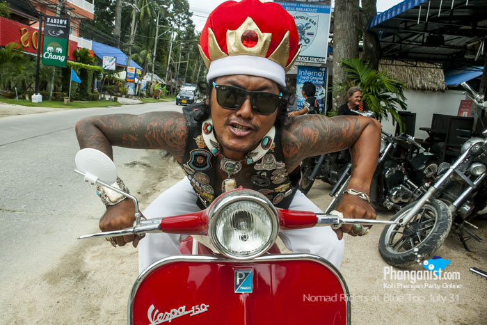 carlo, nomad riders, big bikes, donation, charity, charles, the handle bar, blue top cafe, phangan, racing